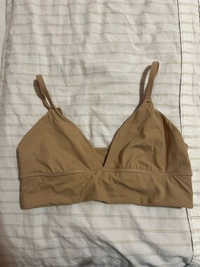 SKIMS Tan Seamless Triangle Bralette